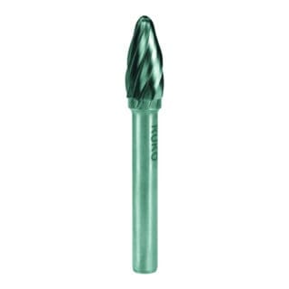 RUKO Hartmetall Frässtift Alu Form F Rundbogen (RBF)