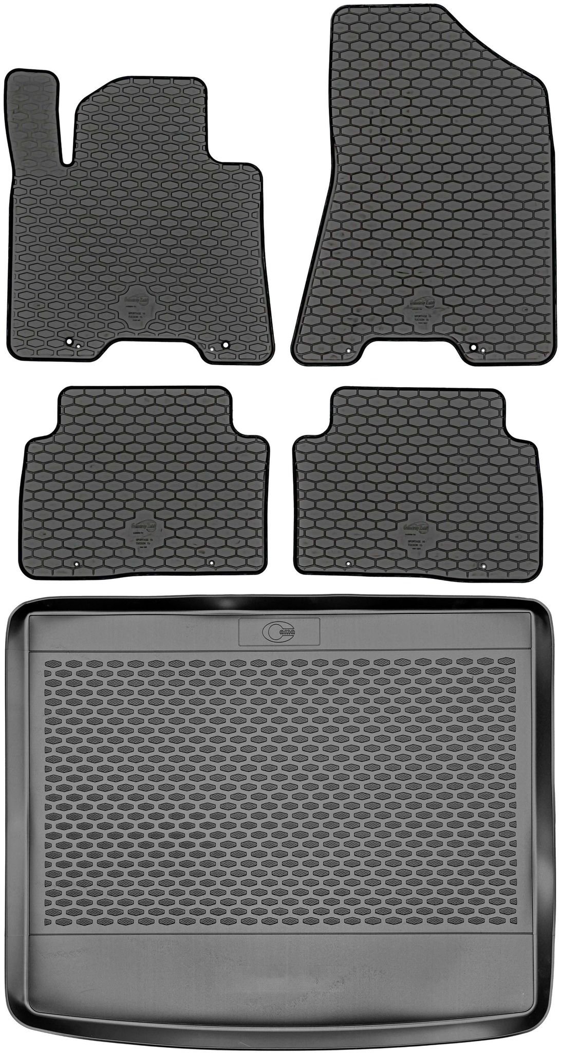 Hyundai Tucson Ii Suv (2016–2020) – Set: Gummifußmatten + Kofferraummatte