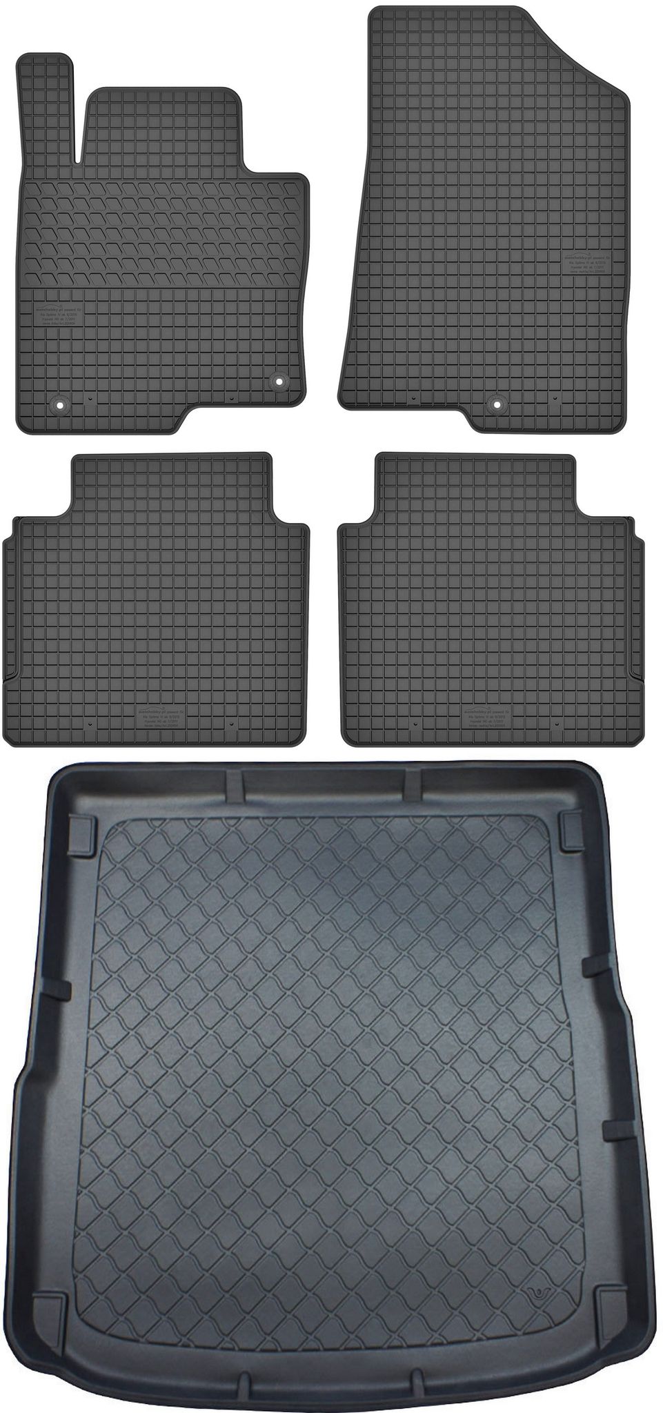 Hyundai I40 Cw Kombi Von 07.2011-2019 Set - Gummifußmatten + Kofferraummatte