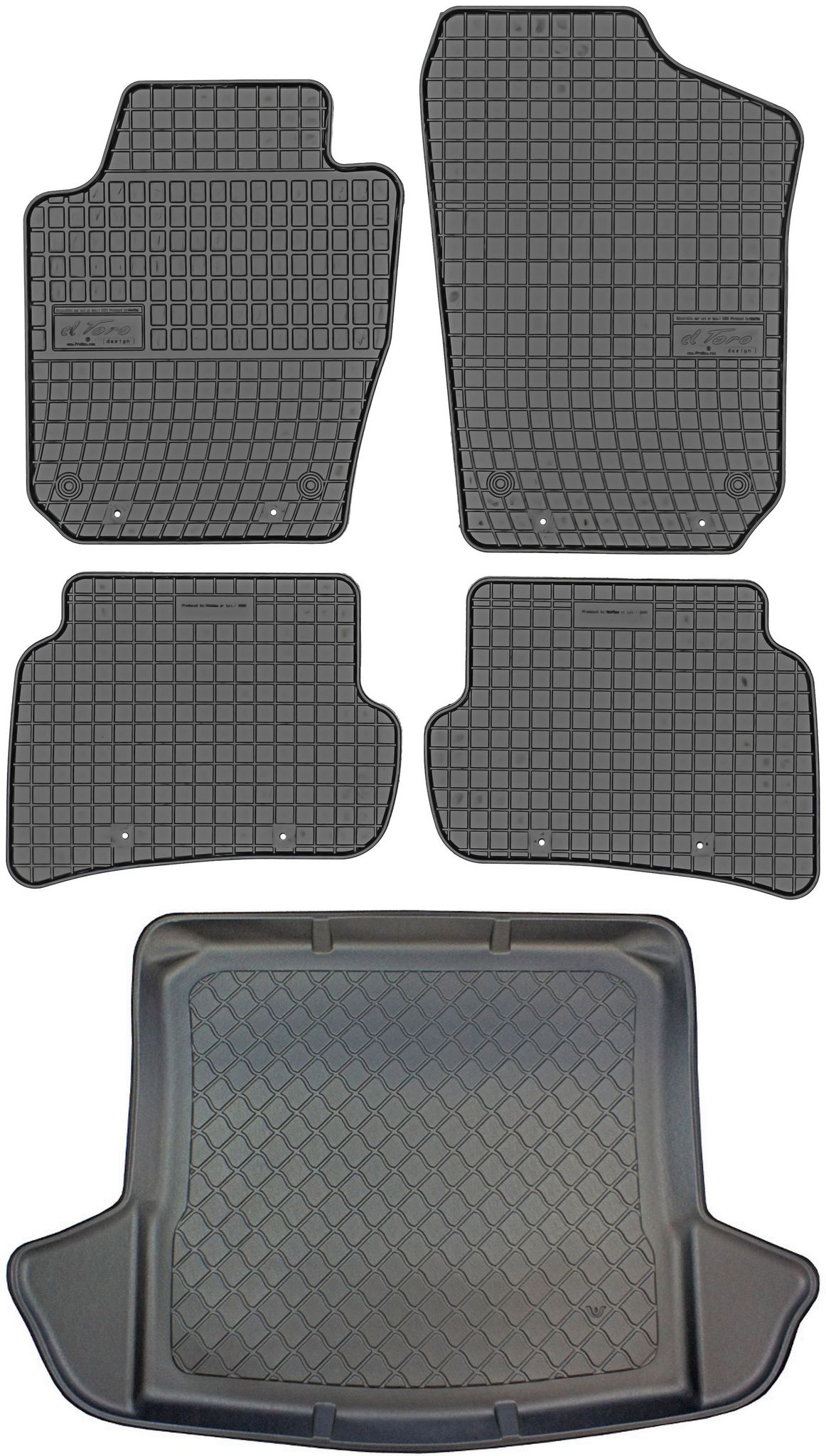 Seat Ibiza St Kombi Von 02.2010-07.2016 Set - Gummifußmatten + Kofferraummatte