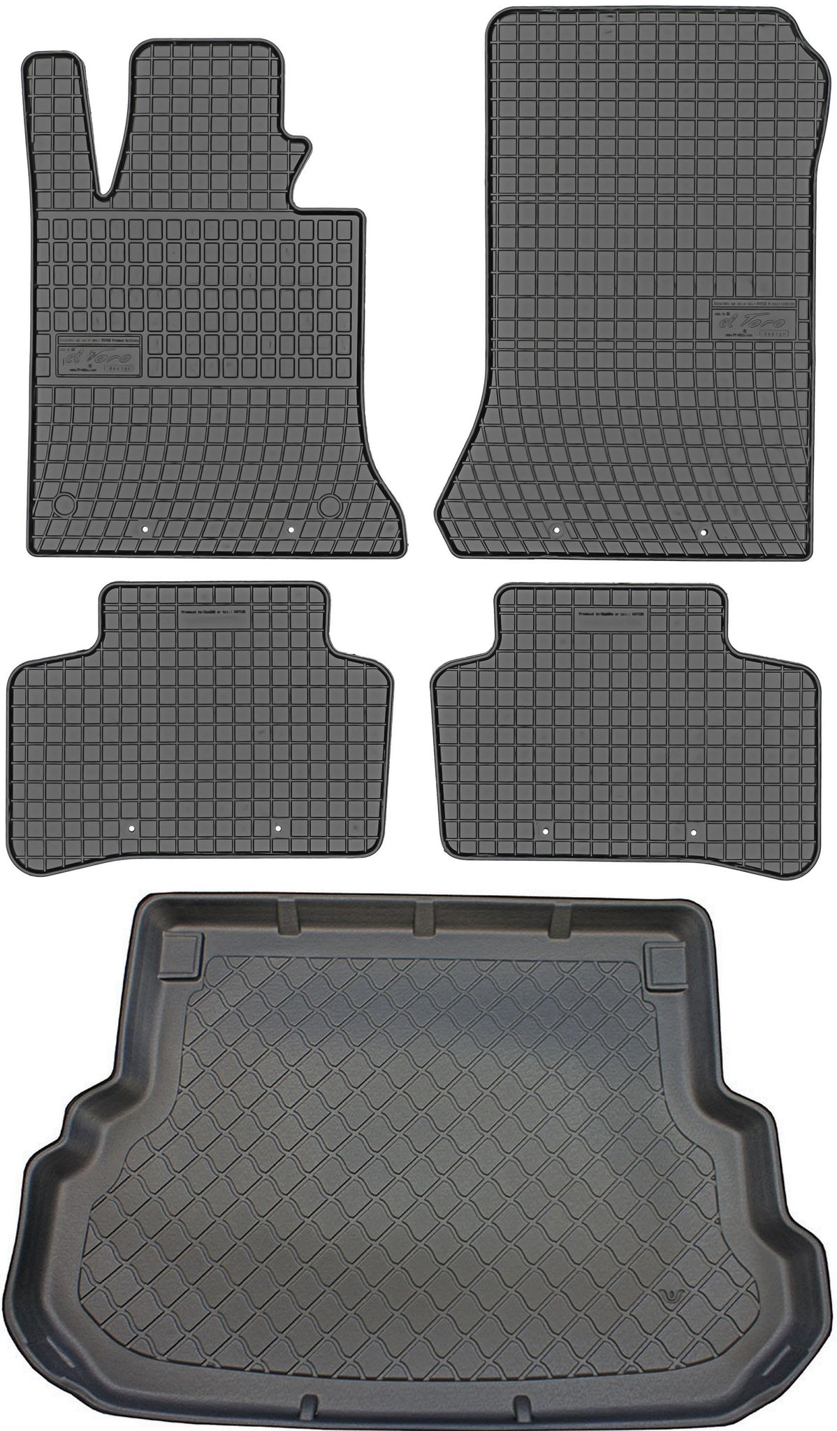 Mercedes Glk X204 Suv (06.2008–08.2015) – Set: Gummifußmatten + Kofferraummatte