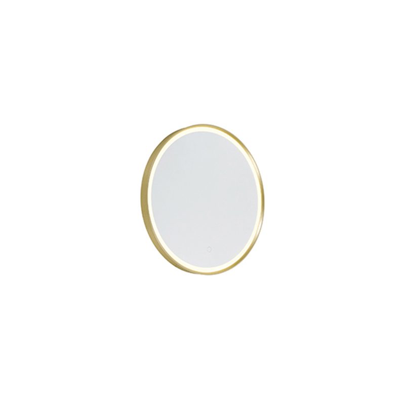 Qazqa Badezimmerspiegel Gold 50 Cm Inkl. Led 3-stufen-dimmbar Mit