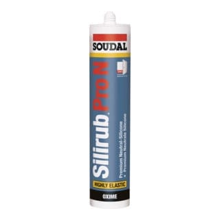 Silikondichtstoff Silirub Pro N schwarz 300 ml Kartusche SOUDAL