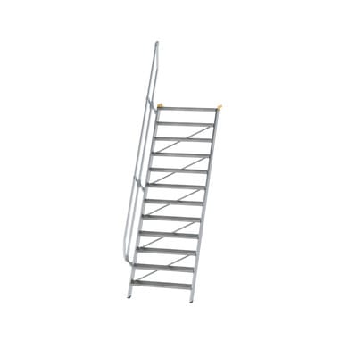 MUNK Aluminium-Treppe Stufen 60° 12 Stufen