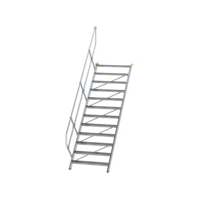 MUNK Aluminium-Treppe Stufen 45° 12 Stufen