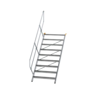 MUNK Aluminium-Treppe Stufen 45° 9 Stufen