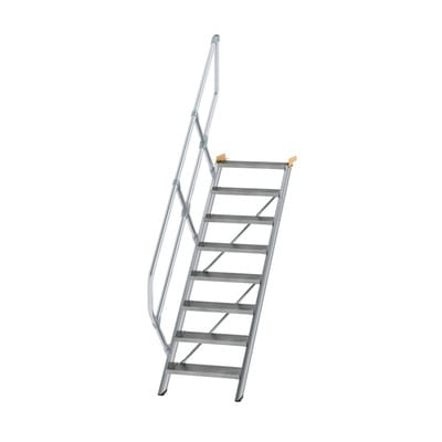 MUNK Aluminium-Treppe Stufen 45° 8 Stufen