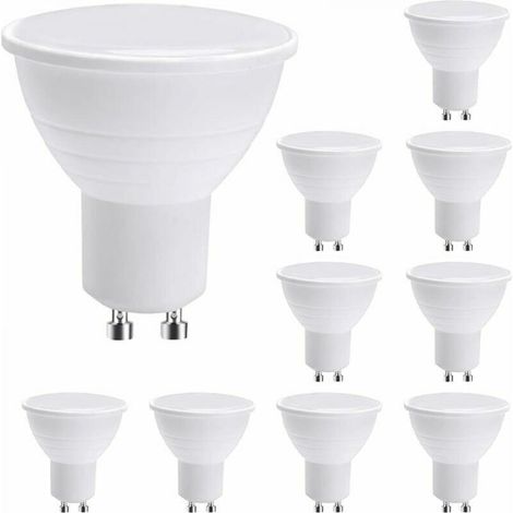 Gu10 Led-spotlampe, Gu10 Led-lampe, Warmweißes Licht, 7 W (entspricht Einer 50-w-halogenlampe), Energiesparlampe, 600 Lumen, 120° Abstrahlwinkel, Nicht Dimmbar, 1 Stück