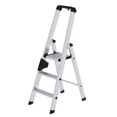 MUNK Aluminium-Stehleiter einseitig begehbar 1 x 3 Stufen
