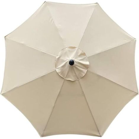 Ersatzdach Für 8-streben-sonnenschirm, 3 M Durchmesser, Wasserdichtes Und Uv-beständiges Ersatzgewebe, Beige-x