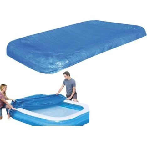 Wasserdichte Und Staubdichte Aufblasbare Poolabdeckung Mit Kordelzug. Faltbare Plane Für Spa, Winter, Garten Und Poolbereich.