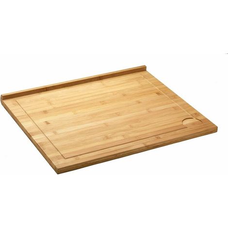 Bakaji – Riesiges Bambus-schneidebrett – Rille Zum Auffangen Von Flüssigkeiten – Länge 60 Cm – Ideal Für Profiküchen