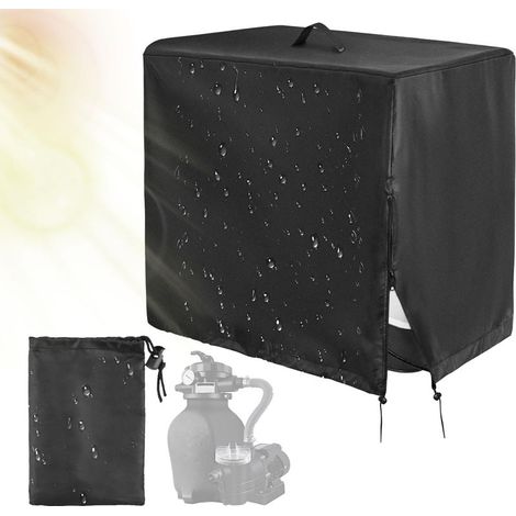 Abdeckung Für Aufstellpoolpumpen, Wasserdichtes Oxford-gewebe, 84 X 61 X 86 Cm. Schutz Vor Witterungseinflüssen Und Starkem Wind.