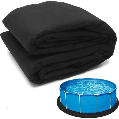 Runde Poolmatte - Durchmesser: 305 Cm - Poolmatte - Faltbare Und Rutschfeste Bodenmatte - Runde Bodenmatte (305 Cm)