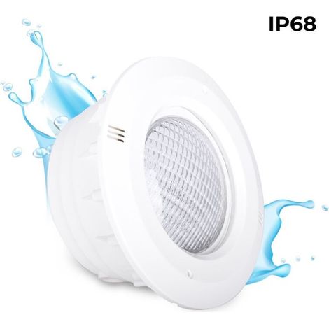 Barcelona Led-einbauleuchte Für Par56-poolleuchten, Ip68, Weiß, Abs, Ø288 Mm, Wasserdicht, Einfache Installation Mit Mitgeliefertem Kabel