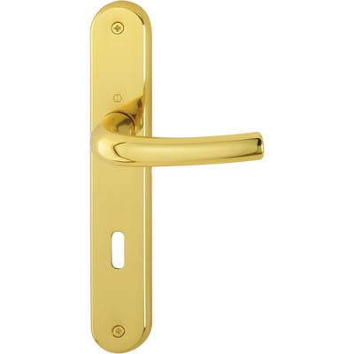Hoppe Langschildgarnitur Tôkyô M1710RH/265 MS F71 OB 72mm DIN L/R