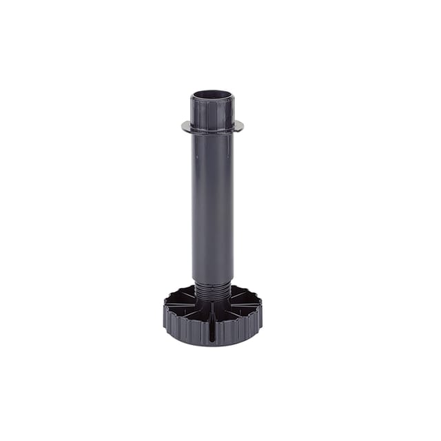 Hettich Sockelverstellfuß 070151 Ku.schwarz 80mm Bereich 74-110mm