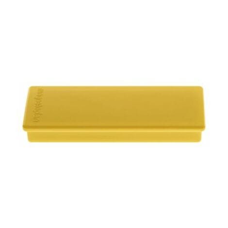 Magnetoplan Rechteckmagnet, 10 Stück, gelb