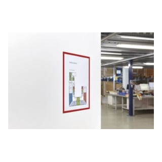 Magnetoplan magnetofix-Magnetrahmen, 5 Stück, A4, rot