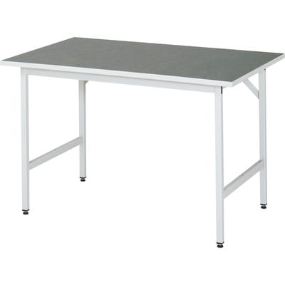 Rau Arbeitstisch Linoleum BxTxH 1250x800x800-850mm