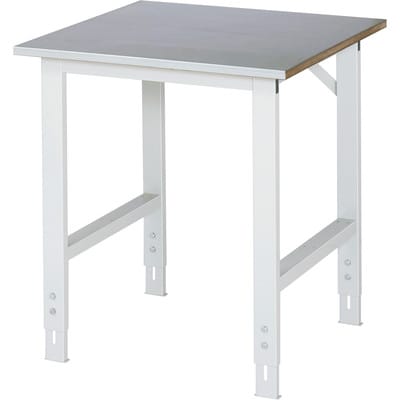 Rau Arbeitstisch Tom BxTxH 750x800x760-1080mm, Stahlblech Arbeitsplatte