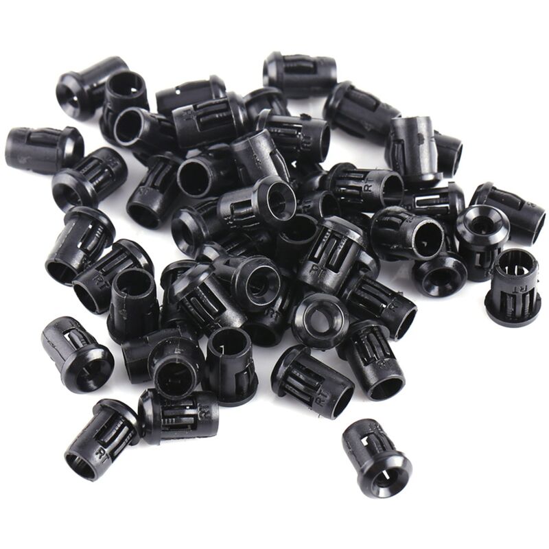 Fafeicy 3mm 5mm 8mm 10mm Led-träger Nylon-träger Lampe Uhrenlampe 50 Stück Schwarze Diode (3mm)