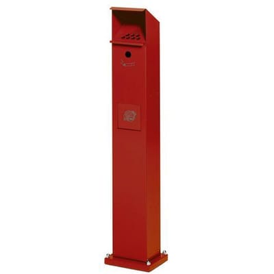 VAR Ascher/Abfallsammler Standsäule SG 115 rot 2 l/5 l
