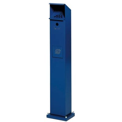 VAR Ascher/Abfallsammler Standsäule SG 115 enzianblau 2 l/5 l