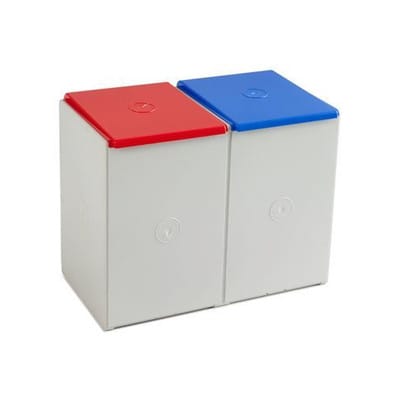 VAR Kunststoffcontainer 2-fach ohne Deckel 120 l