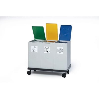 VAR Kunststoffcontainer Systemrollwagen II schwarz