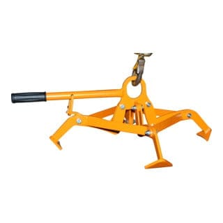 Bauer Südlohn Fassgreifer 4P-D120, lackiert, Gelborange