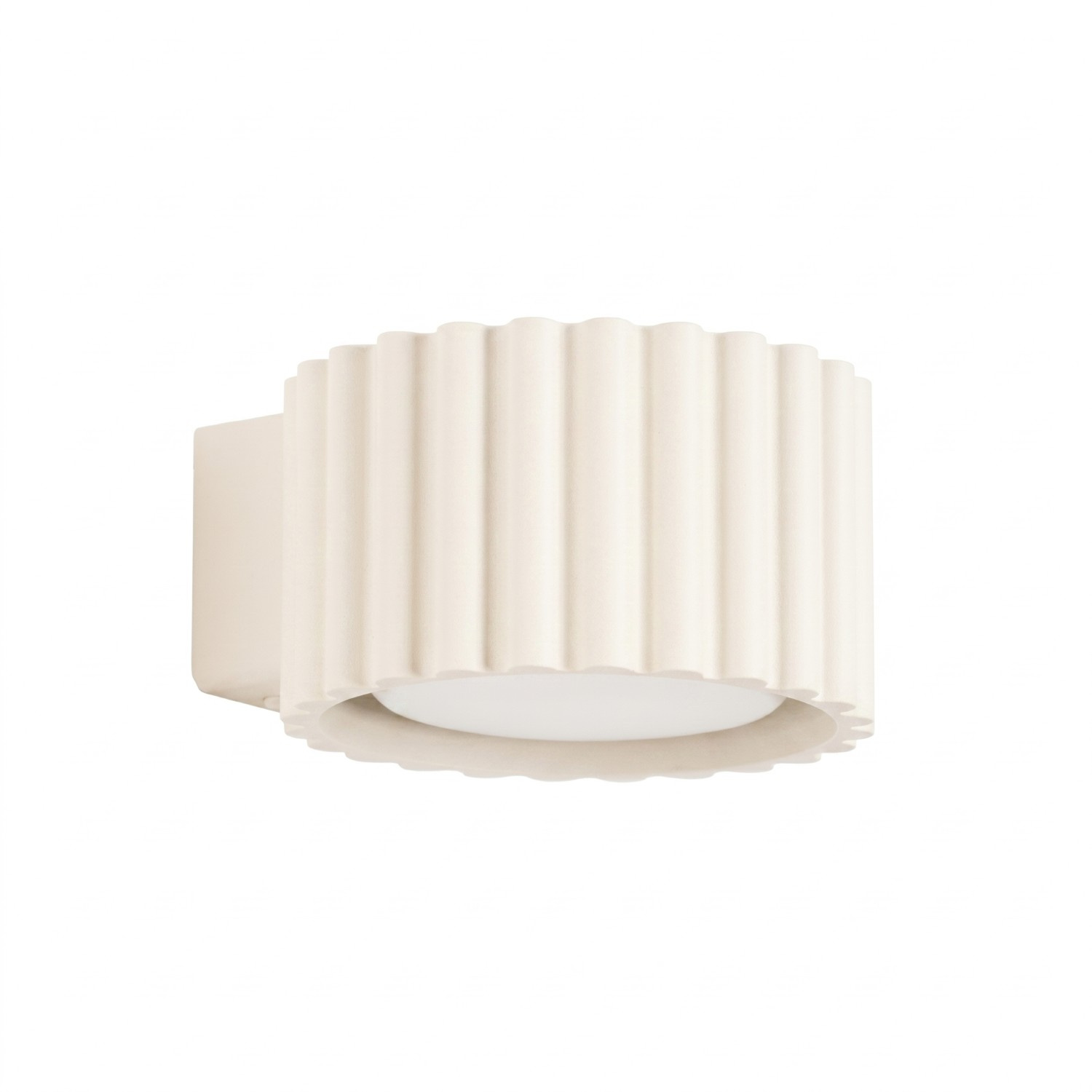 Wandleuchten Aura Beige 1xgx53 10cm Aluminium Sollux