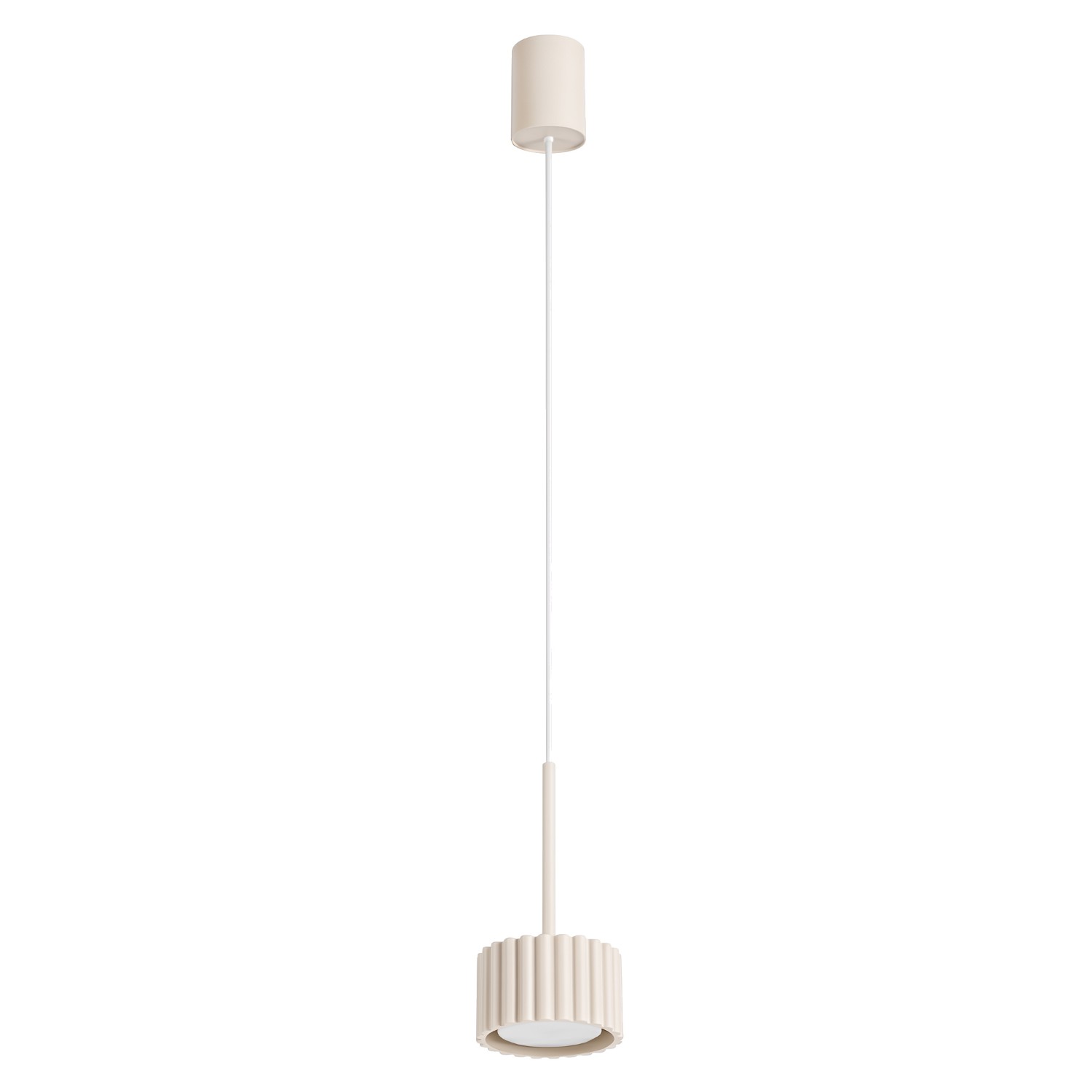 Hängeleuchten Aura Beige 1xgx53 10cm Aluminium Sollux