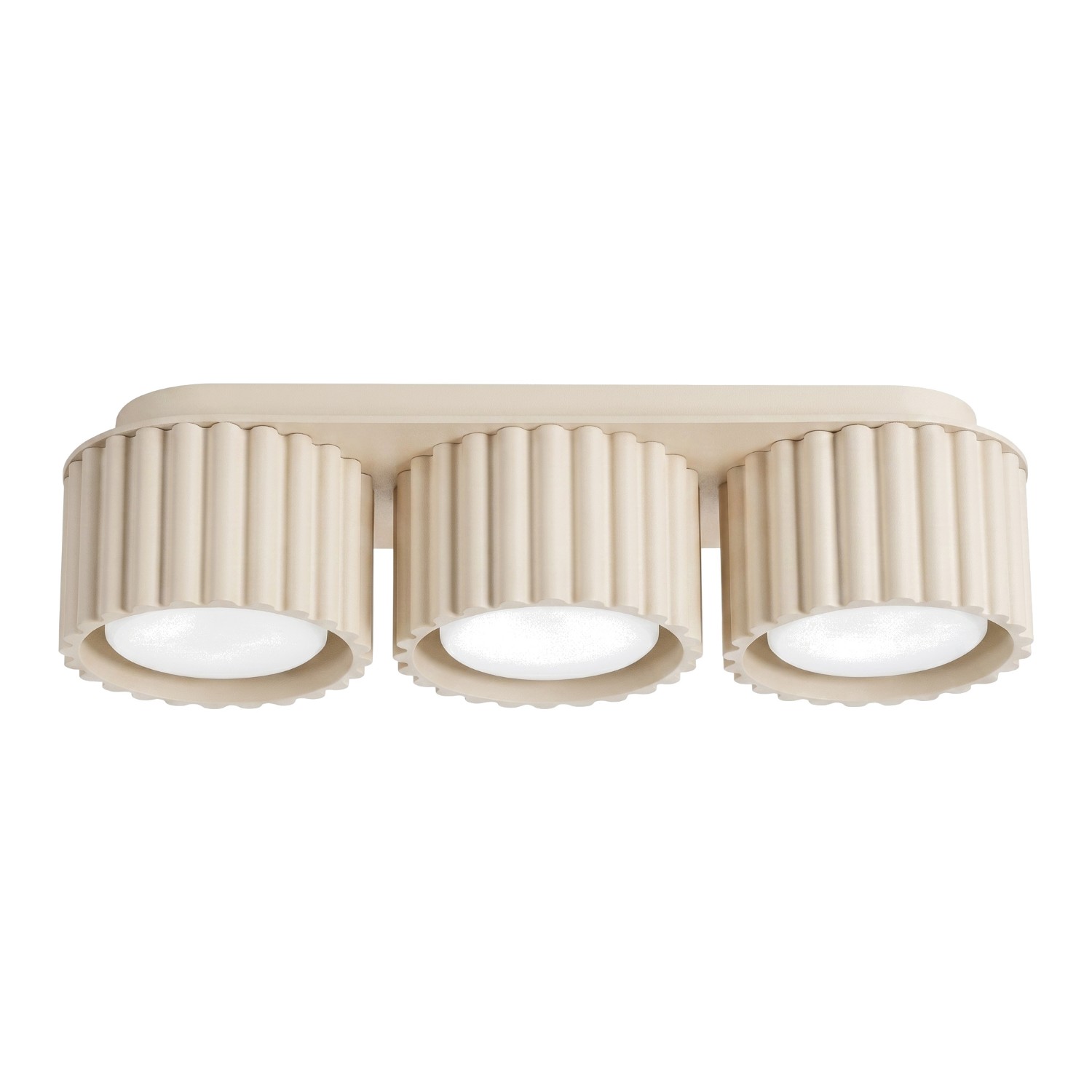 Deckenleuchten Aura Beige 3xgx53 32.5cm Aluminium Sollux
