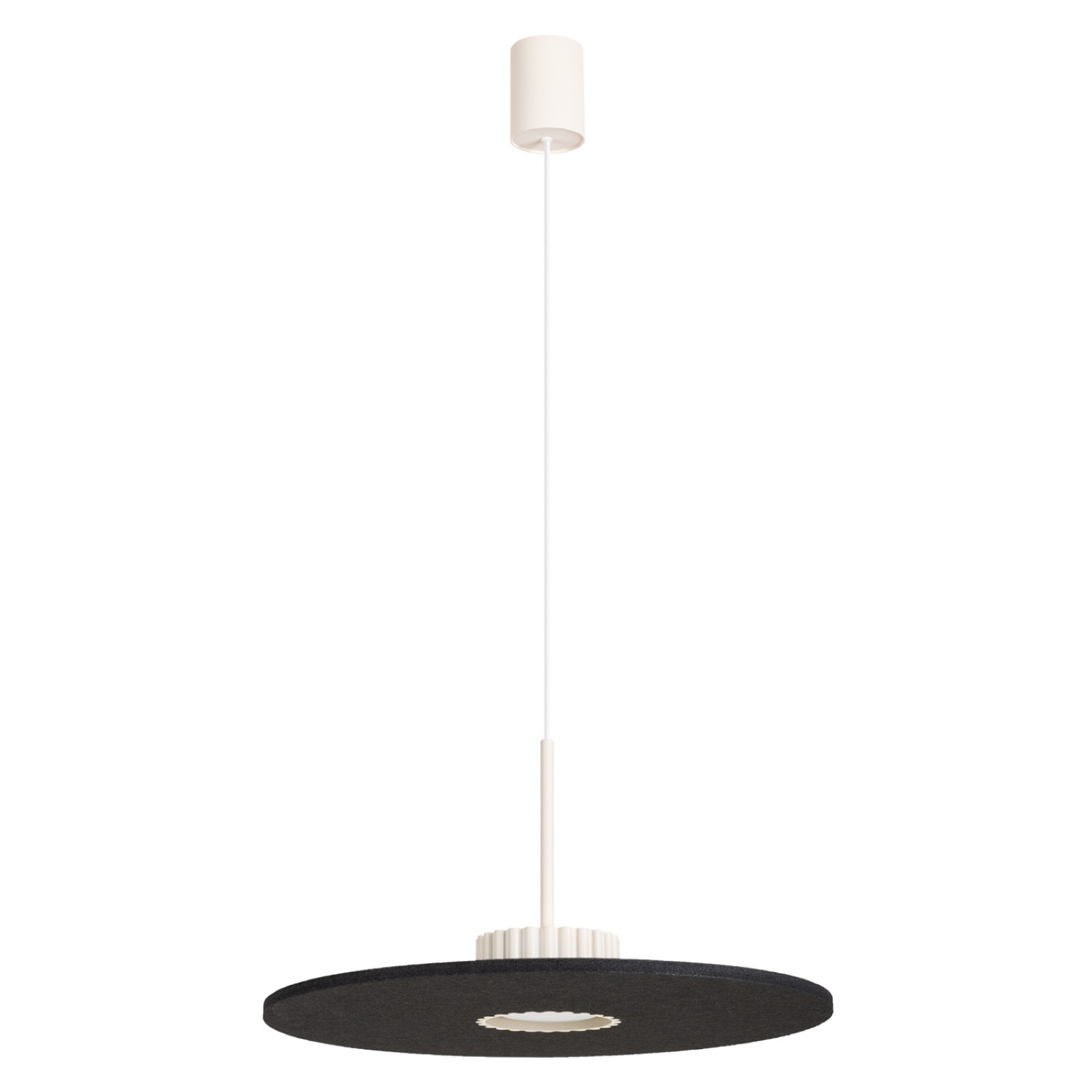 Hängeleuchten Ovo Beige/schwarz 1xgx53 40cm Sollux