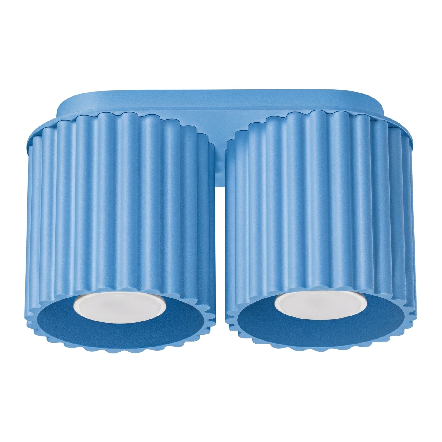 Deckenleuchten Aura Hellblau 2xgu10 21cm Aluminium Sollux