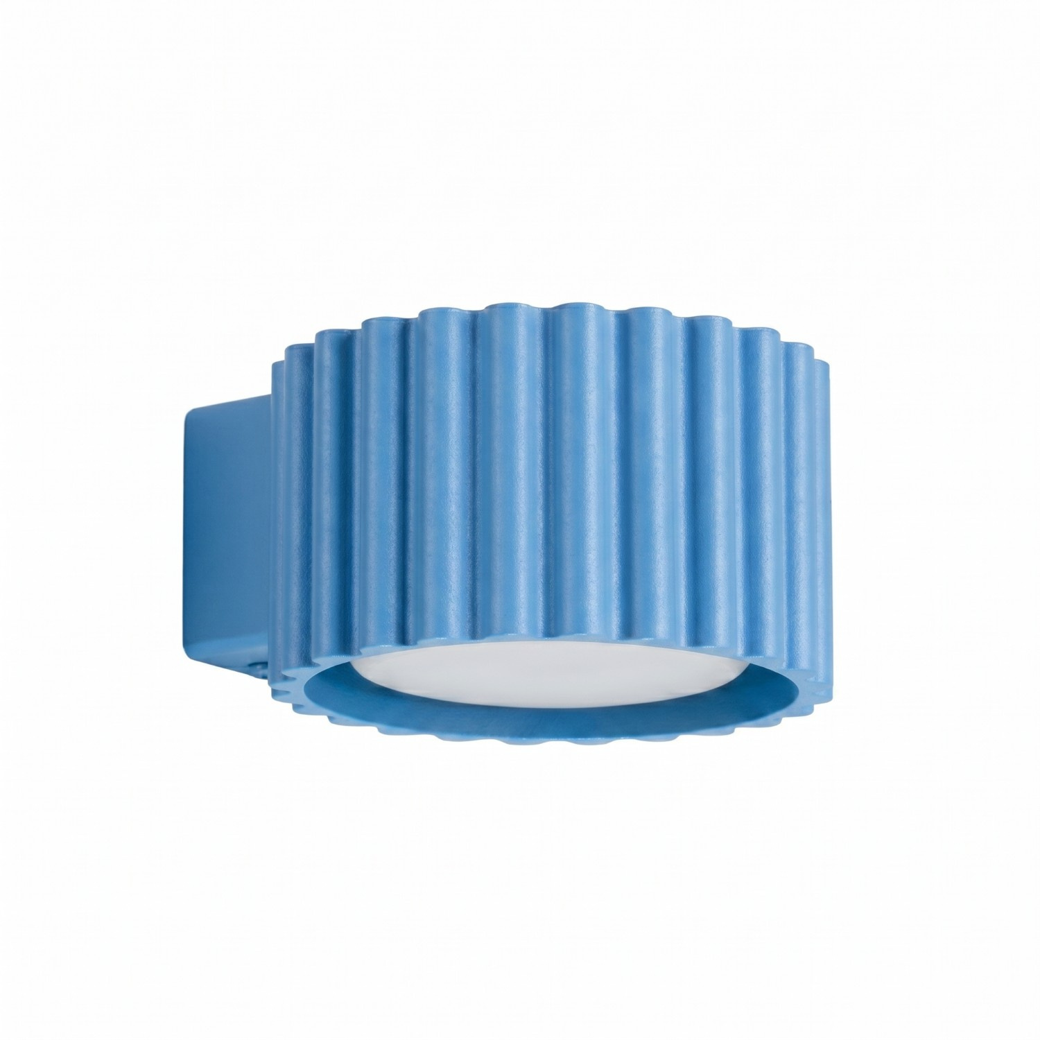 Wandleuchten Aura Hellblau 1xgx53 10cm Aluminium Sollux