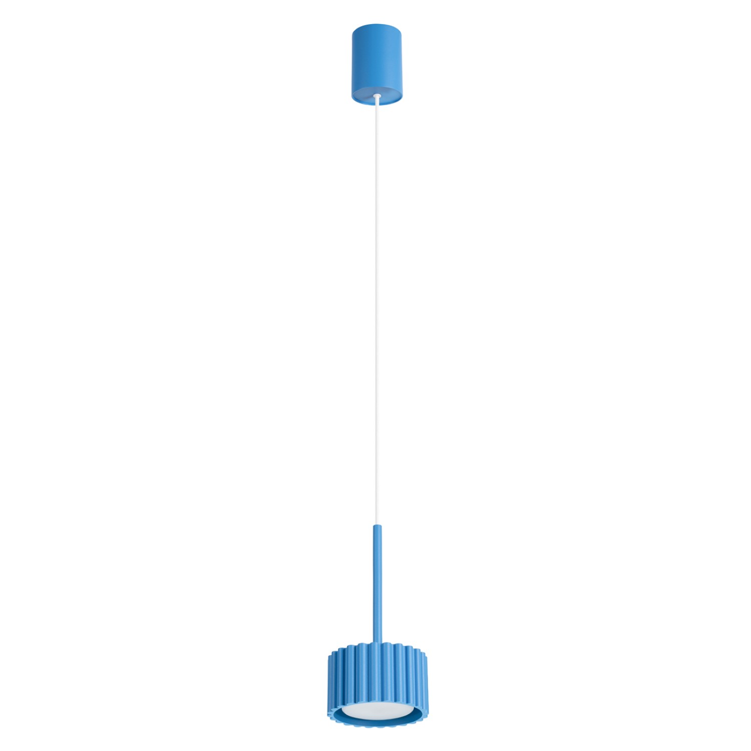 Hängeleuchten Aura Hellblau 1xgx53 10cm Aluminium Sollux