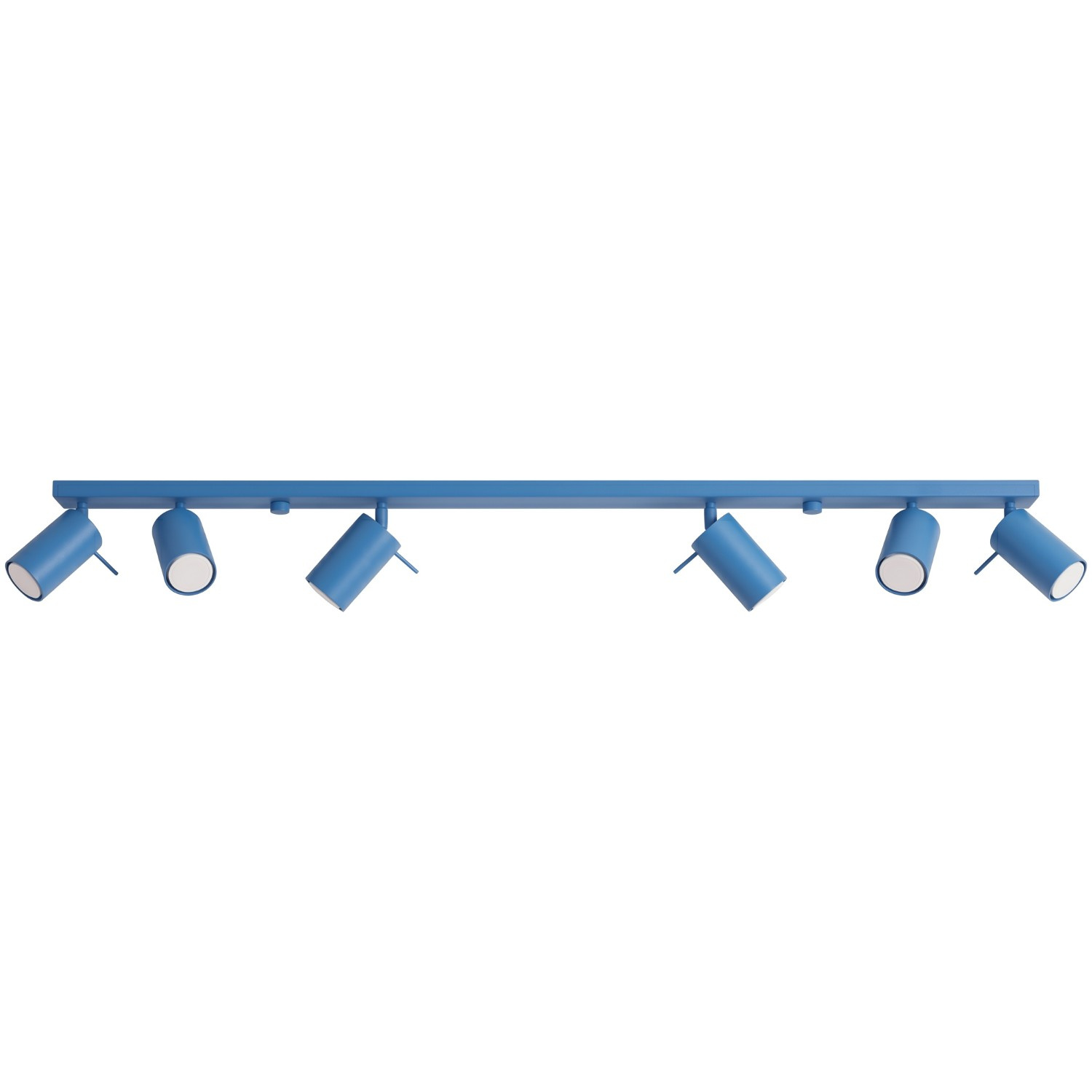 Deckenleuchten Ring Hellblau 6xgu10 118cm Stahl Sollux