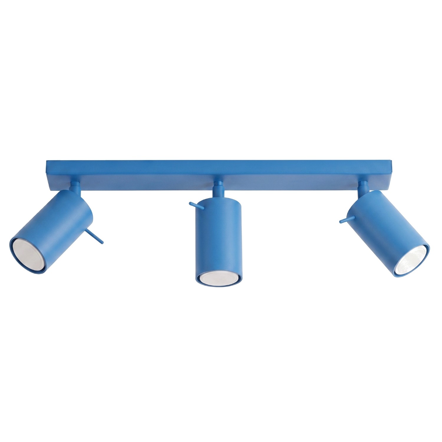 Deckenleuchten Ring Hellblau 3xgu10 45cm Stahl Sollux