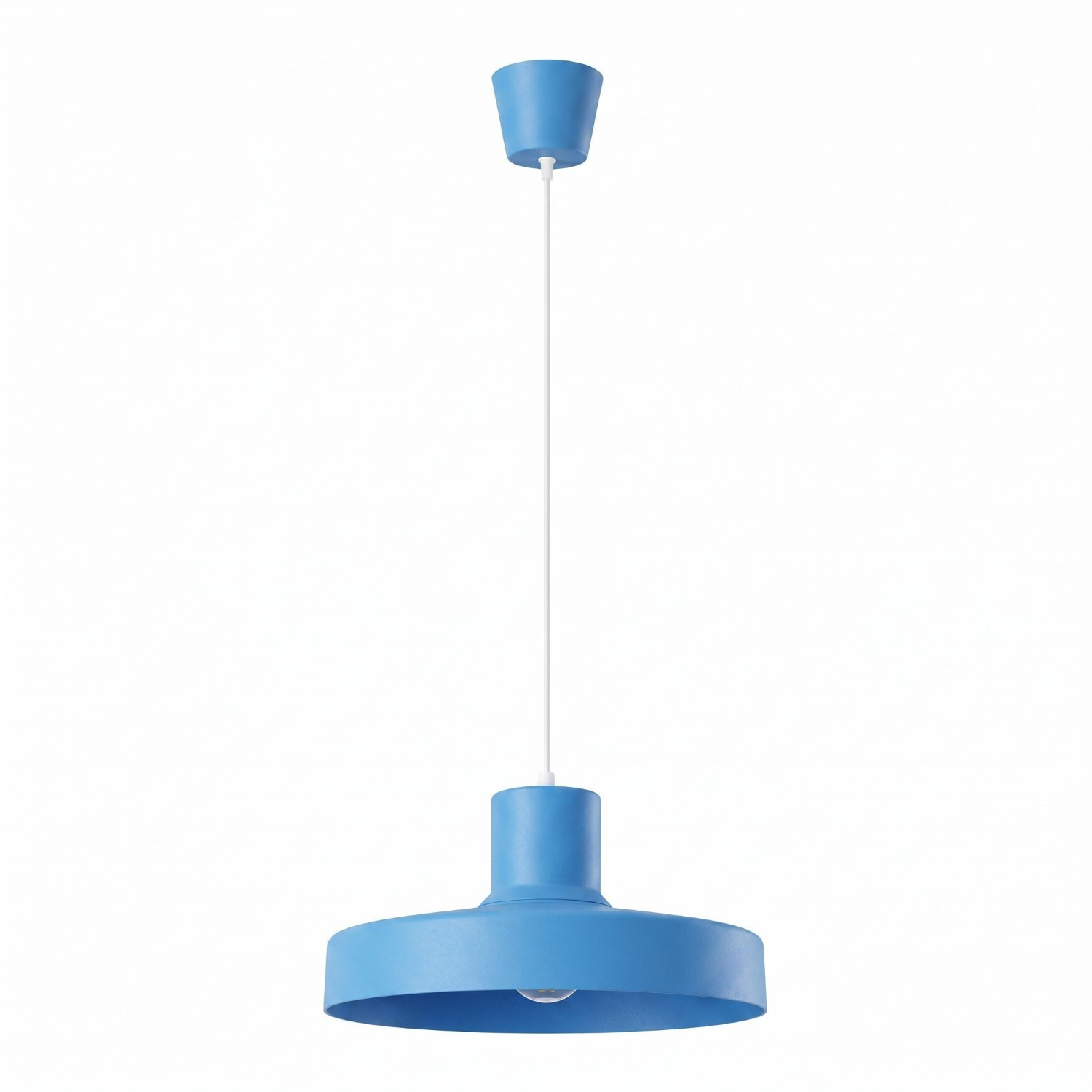 Hängeleuchten Bilo Hellblau 1xe27 35cm Stahl Sollux