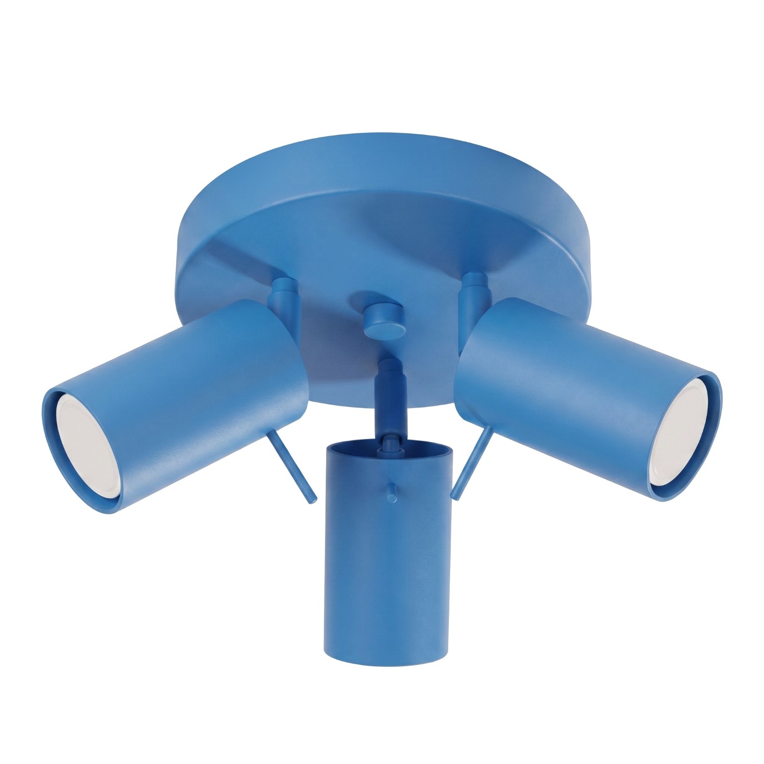 Deckenleuchten Ring Hellblau 3xgu10 25.7cm Stahl Sollux