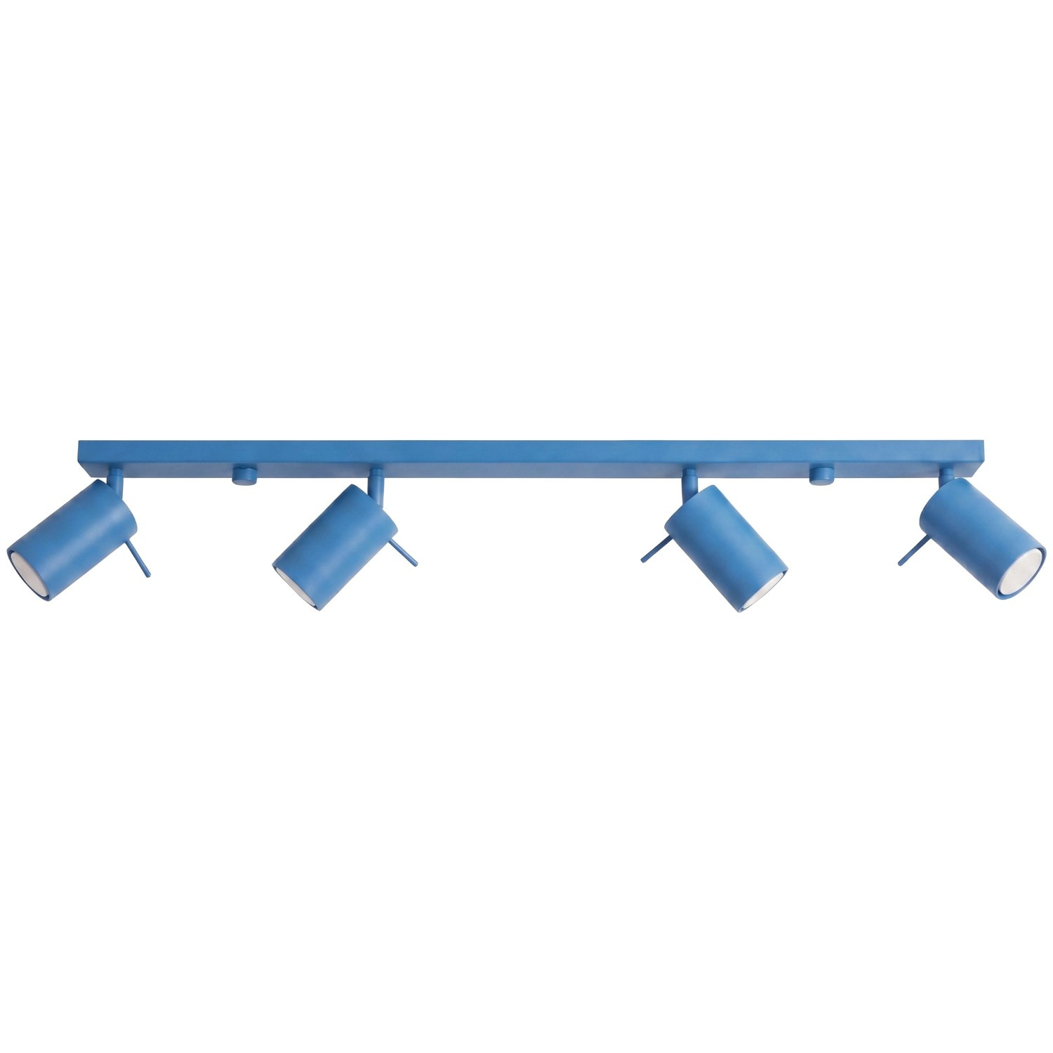 Deckenleuchten Ring Hellblau 4xgu10 80cm Stahl Sollux