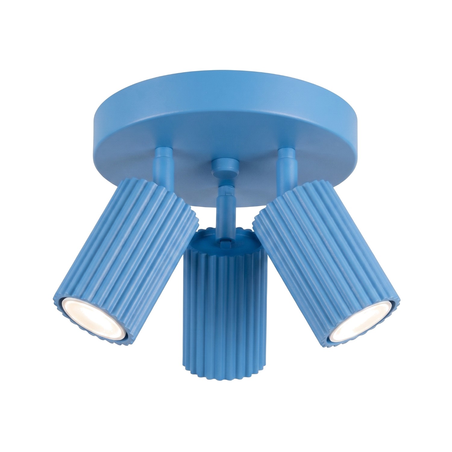 Deckenleuchten Karbon Hellblau 3xgu10 19.5cm Sollux
