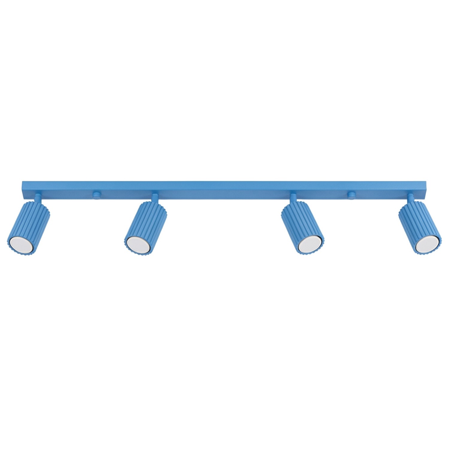 Deckenleuchten Karbon Hellblau 4xgu10 81cm Aluminium Sollux