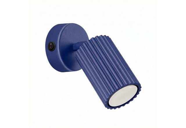 Wandleuchten Karbon Ultramarin 1xgu10 8cm Aluminium Sollux