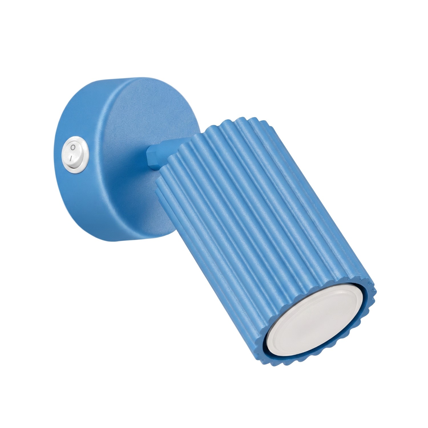 Wandleuchten Karbon Hellblau 1xgu10 8cm Aluminium Sollux