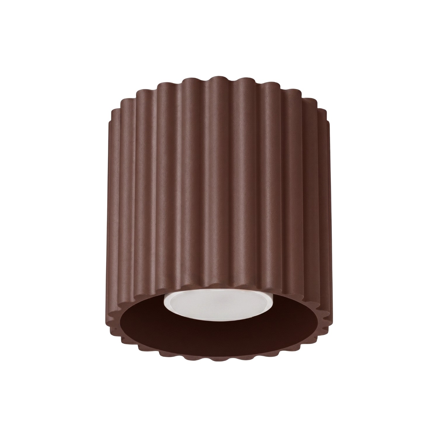 Deckenleuchten Aura Braun 1xgu10 10cm Aluminium Sollux