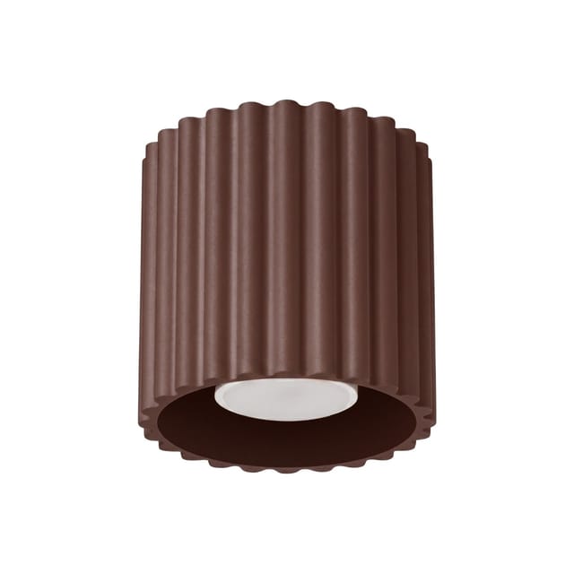 Deckenleuchten Aura Braun 1xgu10 10cm Aluminium Sollux