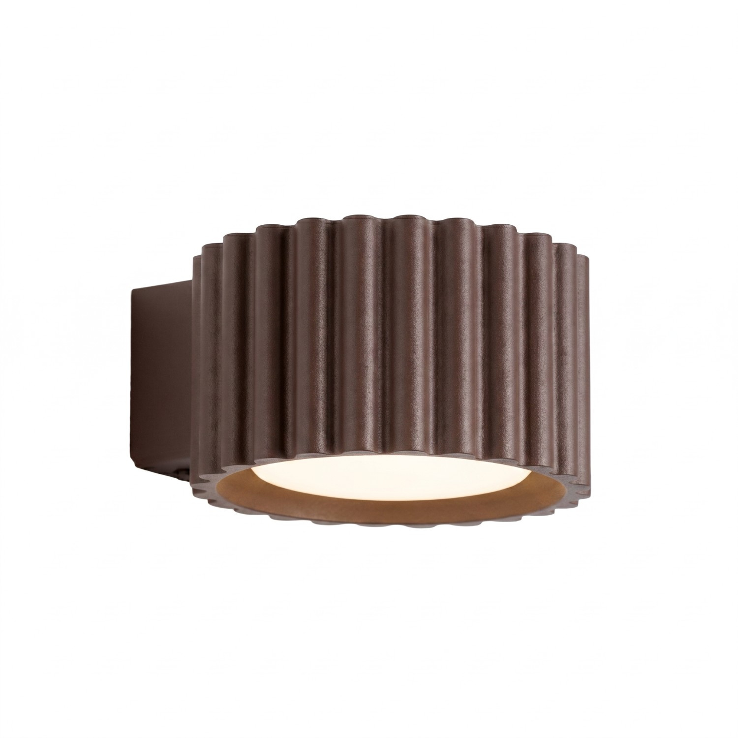 Wandleuchten Aura Braun 1xgx53 10cm Aluminium Sollux